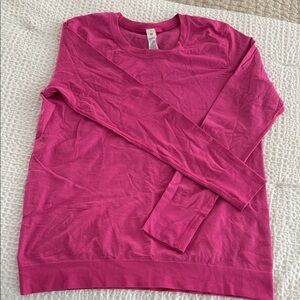 lululemon athletica Vibrant Pink Crew Neck Sweater 8